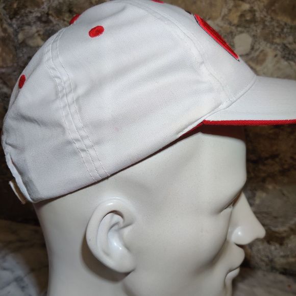 Ohio State Buckeyes Hat Cap Top Of The World White Red Adult Adjustable OSU - Picture 4 of 9